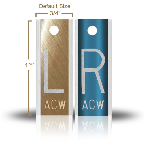 ELITE STYLE CUSTOM XRAY MARKERS, MIX & MATCH METALLIC COLOR